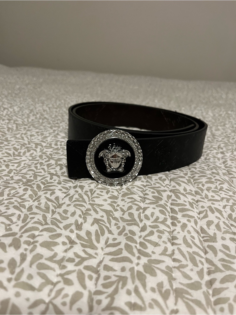 Men’s Black Versace Belt Size 44